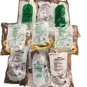 Vtg Western Electric Spring Cords LOT of 9 NOS Yellow Green Red White Beige NEW